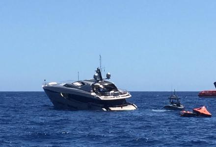 37m yacht sinking near Ibiza