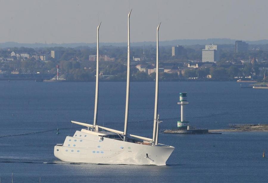 huge russian sailing yacht