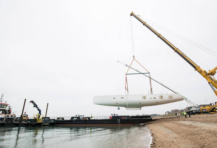 Largest Oyster superyacht moves from HMS Daedalus - Yacht Harbour