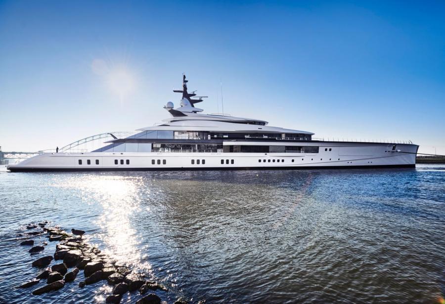 109meter superyacht Project Bravo launched by Oceanco Yacht Harbour