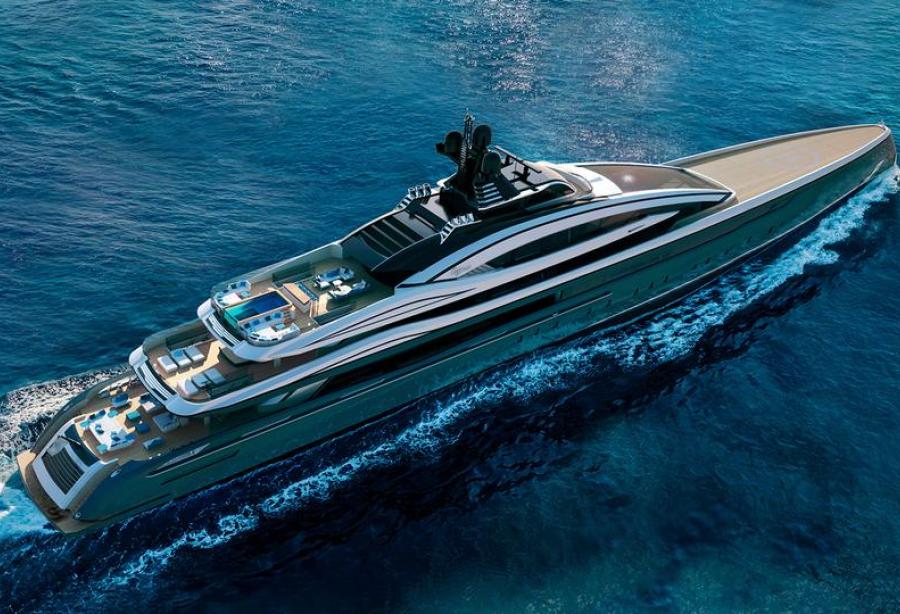 100-meter superyacht concept Crossbow - Yacht Harbour