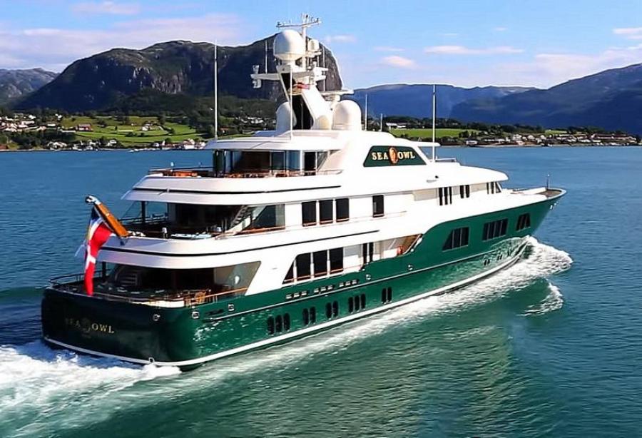 green yacht owner