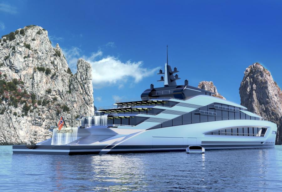 135m Gigayacht Concept California By Kurt Strand Yacht Harbour