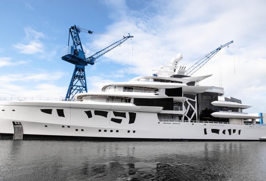 80m Hybrid Superyacht Artefact Launched By Nobiskrug Yacht Harbour