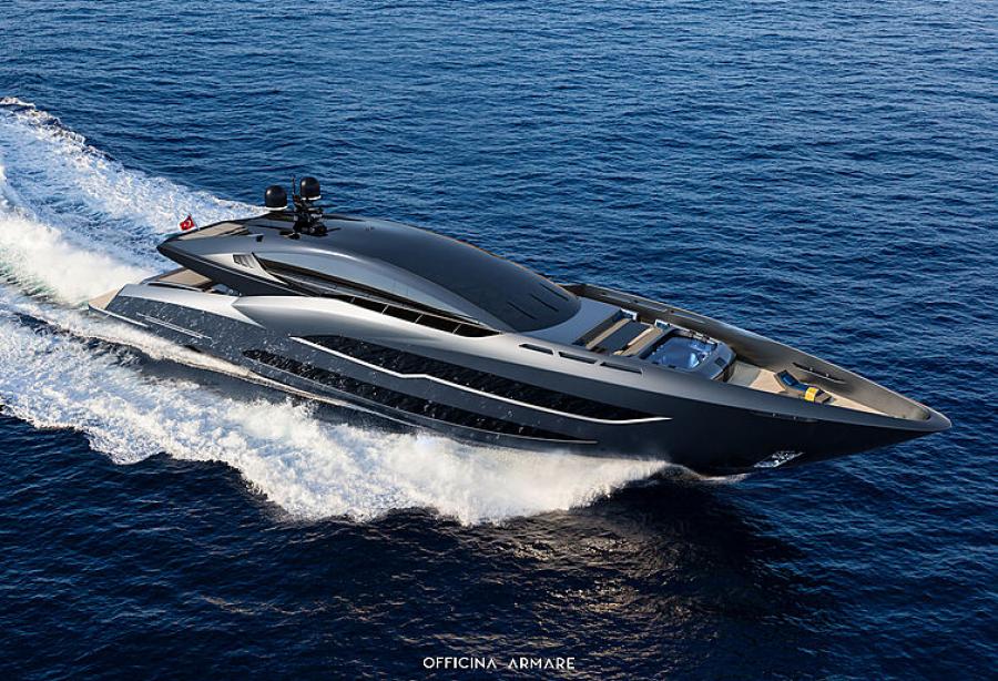 all black yacht for sale