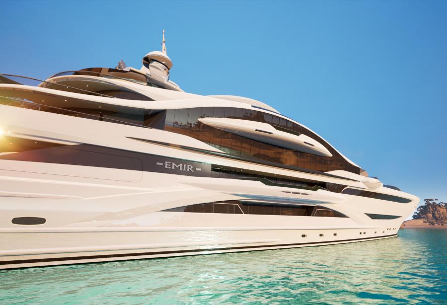 Gresham Yacht Design Has Revealed the 120m Yacht Concept Emir - Yacht ...