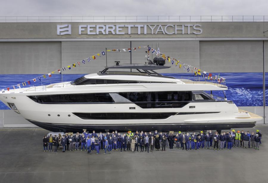 Ferretti Yachts Has Launched The Largest Yacht Ever Built By The Shipyard Yacht Harbour