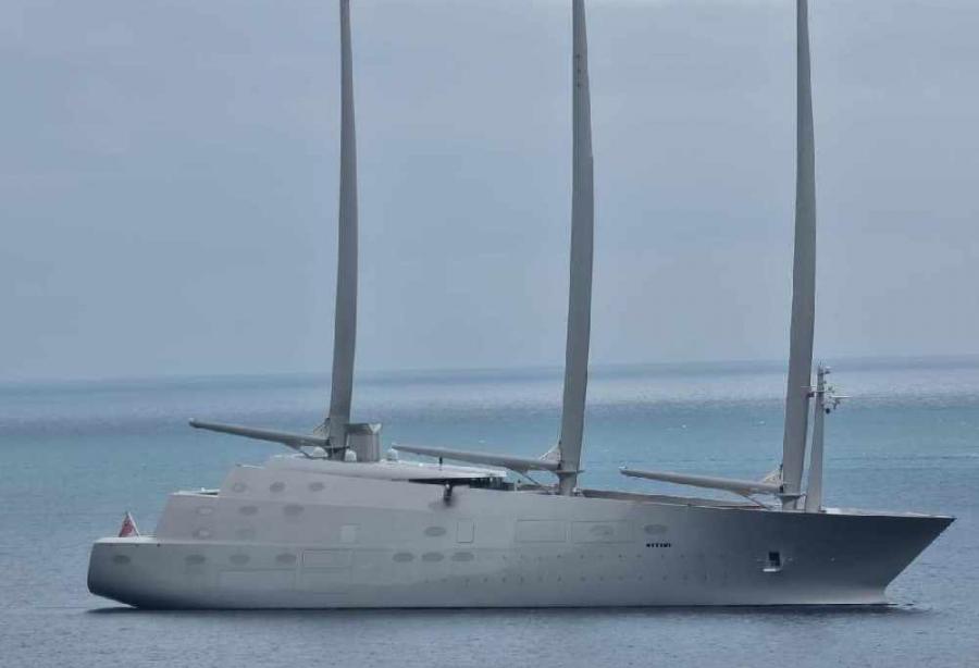Andrey Melnichenko S Sailing Yacht A Was Spotted In Douglas Bay Yacht Harbour