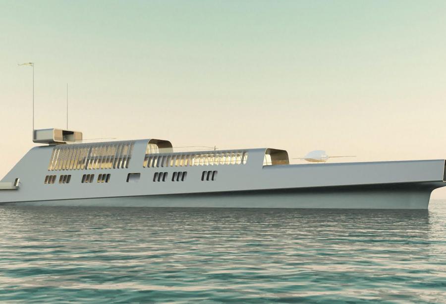 Shark-inspired 120m Eco-explorer Concept Revealed by State of Craft