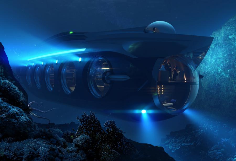 Interior Design for Nautilus Yacht Submarine Unveiled by U Boat