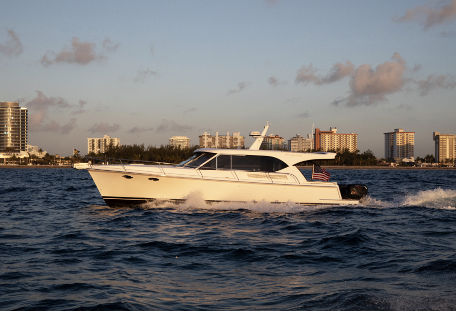 Hylas Yachts Launches First Diesel Outboard M47 Powerboat in America ...