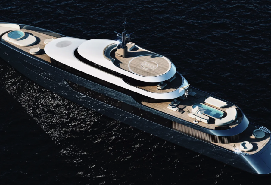 73m Concept Day One revealed by Jay Aberdoni - Yacht Harbour