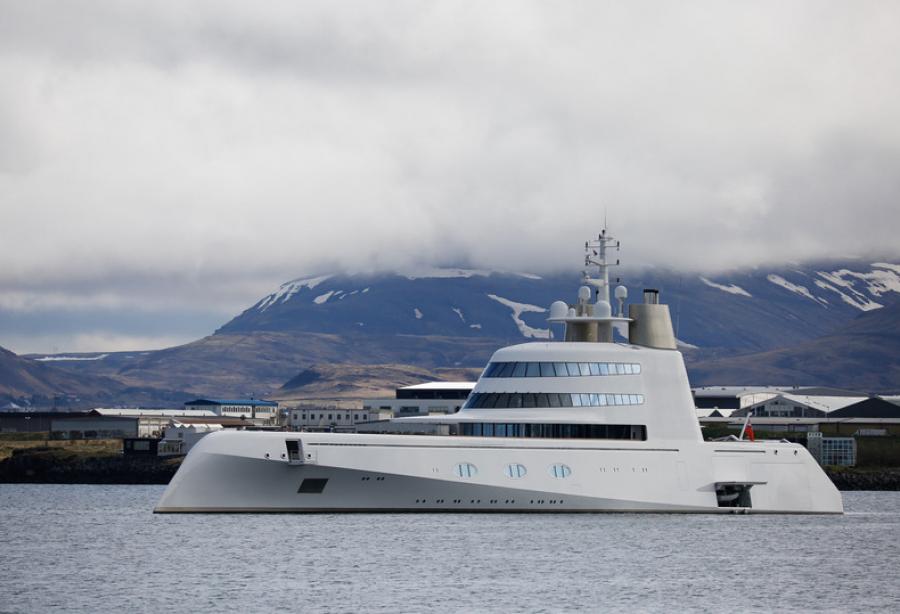 yacht in iceland