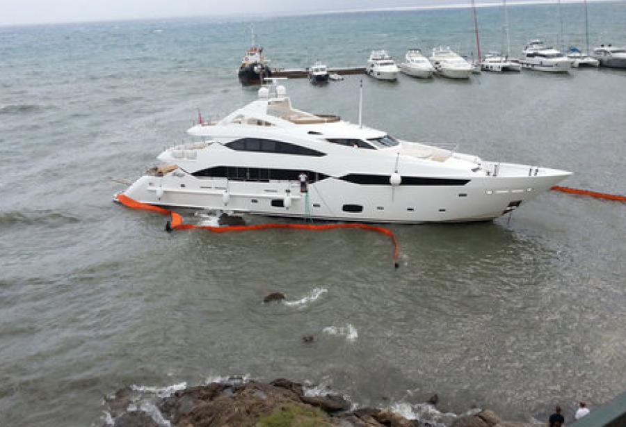 yacht ran aground indonesia