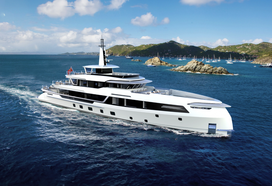 New Exterior Details of 52m GTT 170 Revealed by Dynamiq 