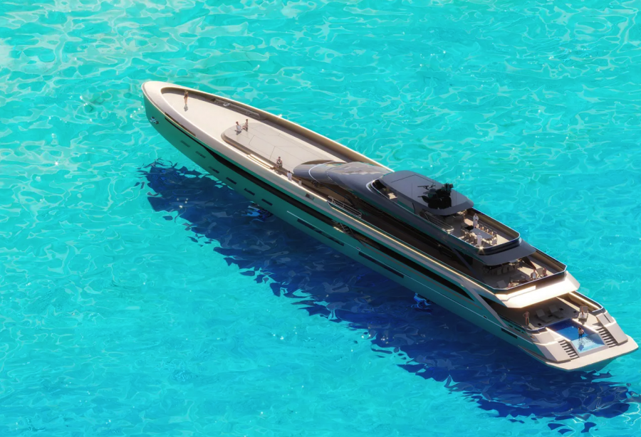 MASK Architects Unveils ONYX H2-BO 85: Futuristic Hydrogen-Powered Superyacht Concept