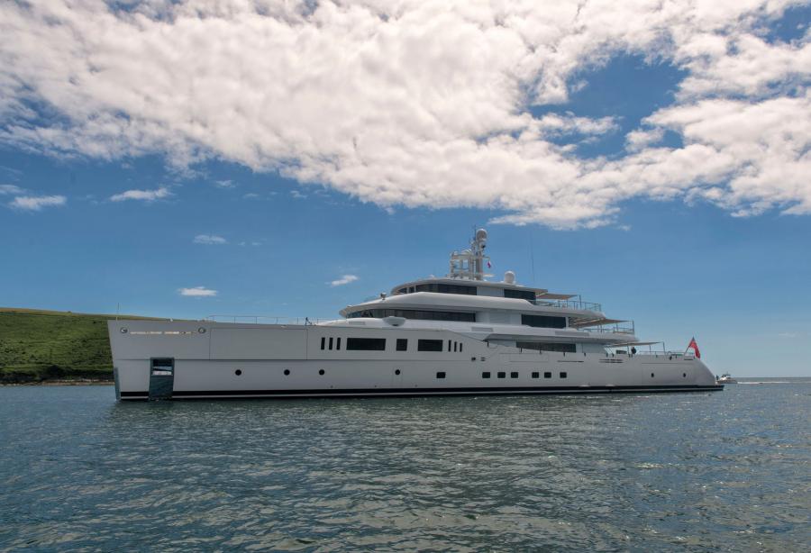 73m superyacht grace e docks in ireland - yacht harbour