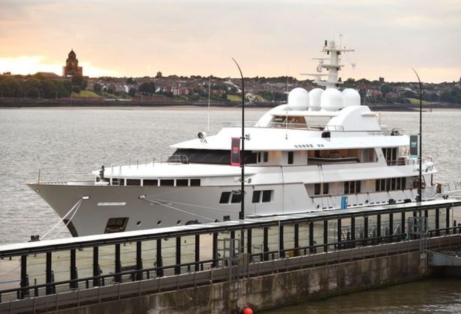 60m Superyacht Jamaica Bay Spotted In Liverpool Yacht Harbour