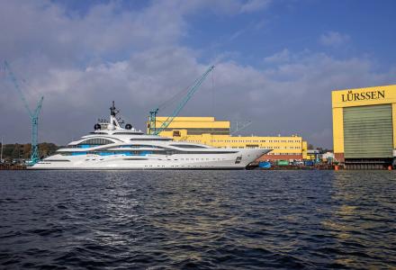 Project Jupiter hits the water at Lurssen