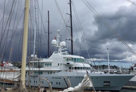 Larry Page's superyacht Senses undergoing repair works in Auckland