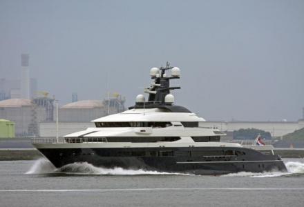 The 91.5m superyacht Equanimity has arrived in the Japanese port of Yokohama