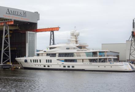 Second 74m Amels 242 yacht emerges from shed