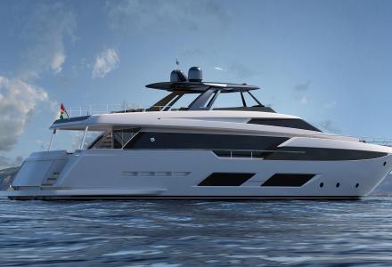 First Ferretti 920 yacht in build