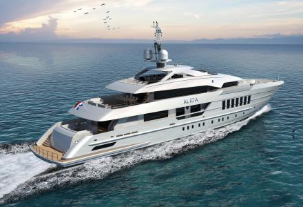 55m Project Alida under construction at Heesen Yachts