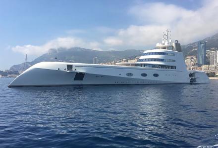 M/Y A spotted in Monaco