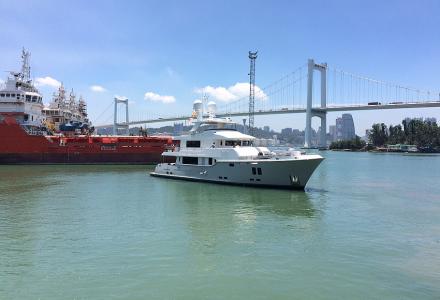Nordhavn 96 launched and brought to Hong Kong