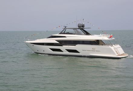 The first Ferretti Yachts 920 launched