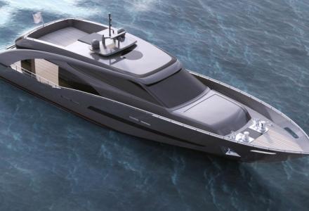 Roberto Cavalli's new yacht under construction at CCN