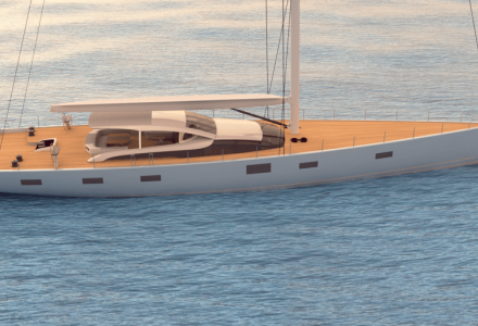 Malcolm McKeon designed project under construction at Baltic Yachts
