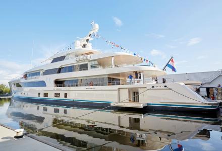 Feadship launches 69m Samaya for European owner