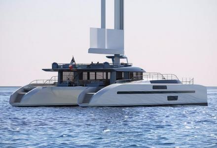 Evidence: motor and sailing yachts meet in this wing-yacht concept