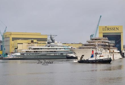 Lurssen 130m+ Lightning and 130m Shu: more pics and video 