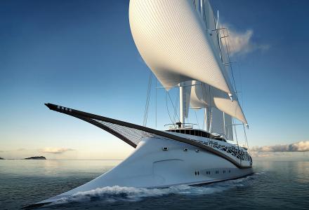 Powerful yacht concepts inspired by ancient boats 
