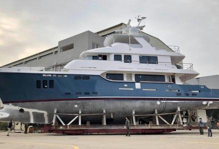 Nordhavn 96 yacht launched and christened Serenity