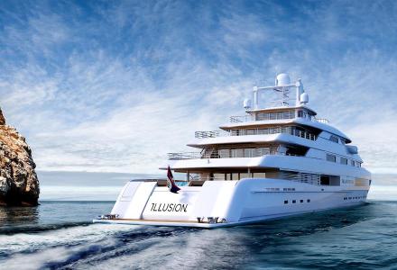 Video : 88.5-metre superyacht Illusion Plus under construction