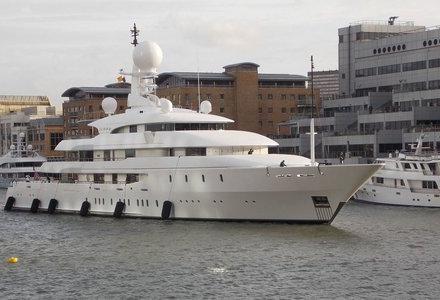 Superyacht Ilona spotted in London