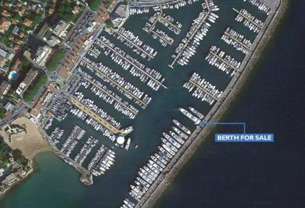 Best Cote d'Azur €2 million 50-metre superyacht berth for sale