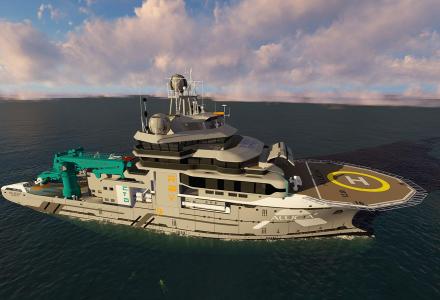 Billionaire's 87-metre Alucia2 explorer yacht refit