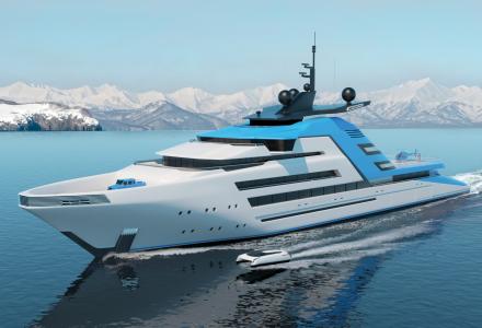 122-metre superyacht concept Aurora Borealis
