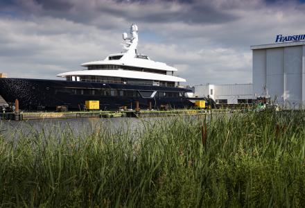 The striking new 87-metre superyacht Lonian
