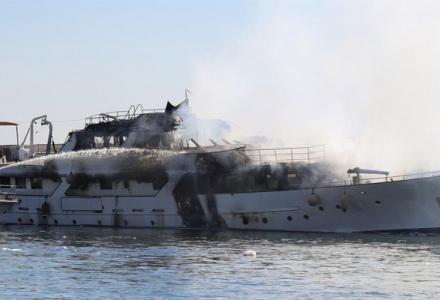 42-meter superyacht Lalibela has been destroyed by fire