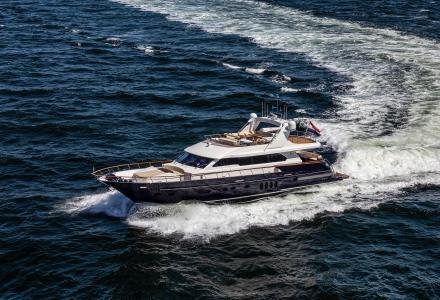 23-meter superyacht Joy delivered to a client in the Mediterranean