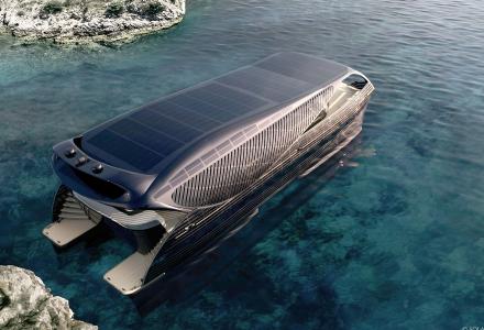 No fuel needed for this solar superyacht