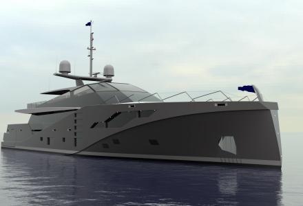 46-meter anti-radar superyacht project Stealth
