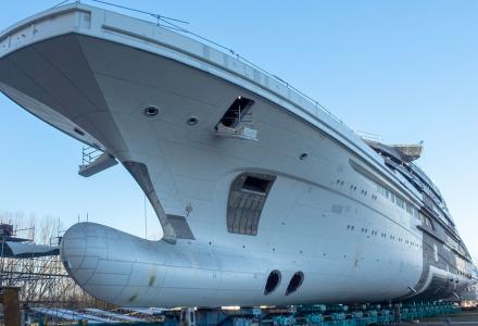 142-meter superyacht Project Redwood launched by Lurssen
