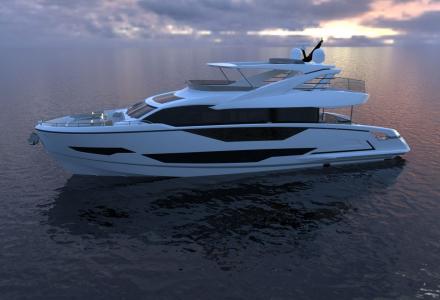 Superyacht Project 8X unveiled at Sunseeker